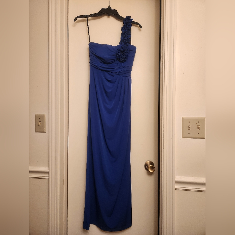 Valerie Bertinelli Rich Blue Long Dress, 8